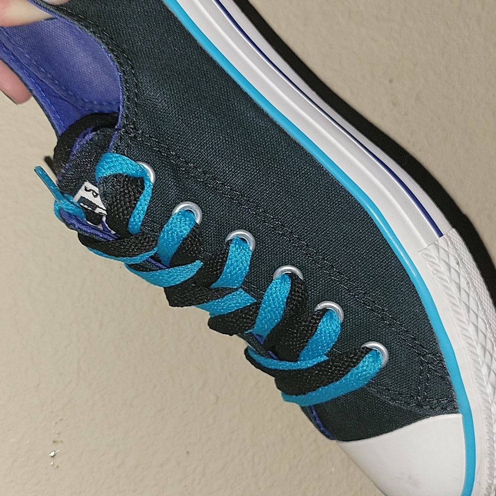 Converse, Navy Blue/Teal, Mens Sz. 5, Womens Sz. 7